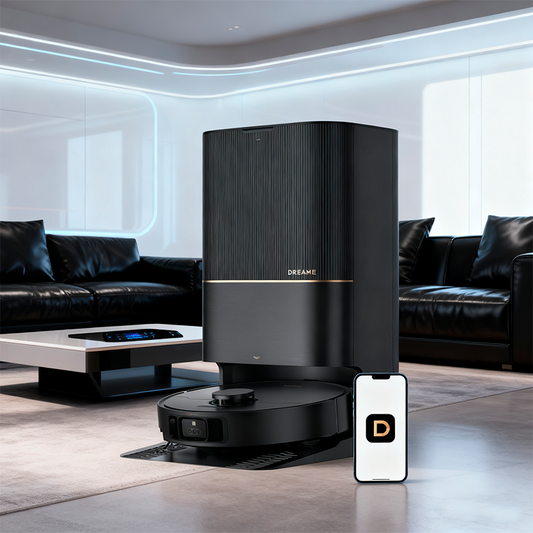 DREAME X40 Ultra Robotic Vacuum with Removable & Liftable Mop 12,000Pa Suction Black