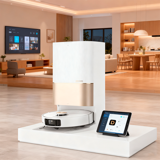 DREAME X40 Ultra Robotic Vacuum with Removable & Liftable Mop 12,000Pa Suction White