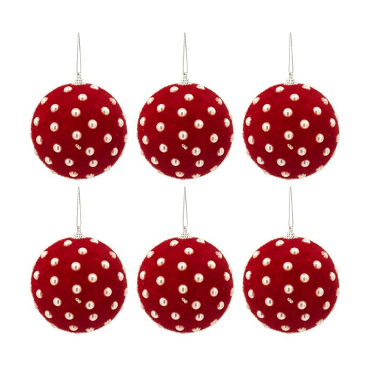 Christmas Ball Ornaments Set 6 Hanging Decorative Balls for Christmas Tree Holiday
