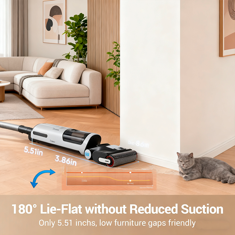 Dreame H14 Cordless Vacuum Mop 180° Lie-Flat Wet Dry Vacuum cleaner