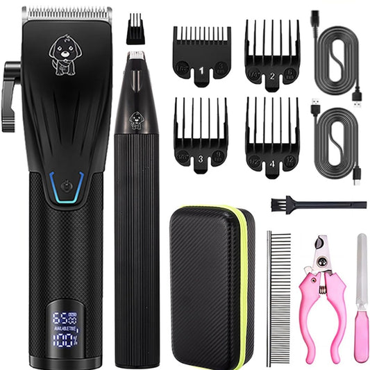 Pets Grooming Trimmer Kit Professional Dog Clipper Electric Cats Trimmer