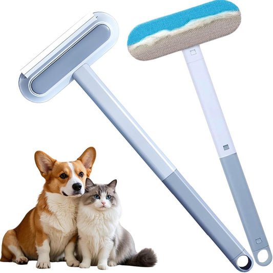 Multifunctional Pet Hair Remover Double Sided Reusable Cleaning Brush for Cat Dog Couch Carpet 1PC