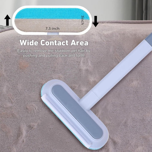 Multifunctional Pet Hair Remover Double Sided Reusable Cleaning Brush for Cat Dog Couch Carpet 1PC